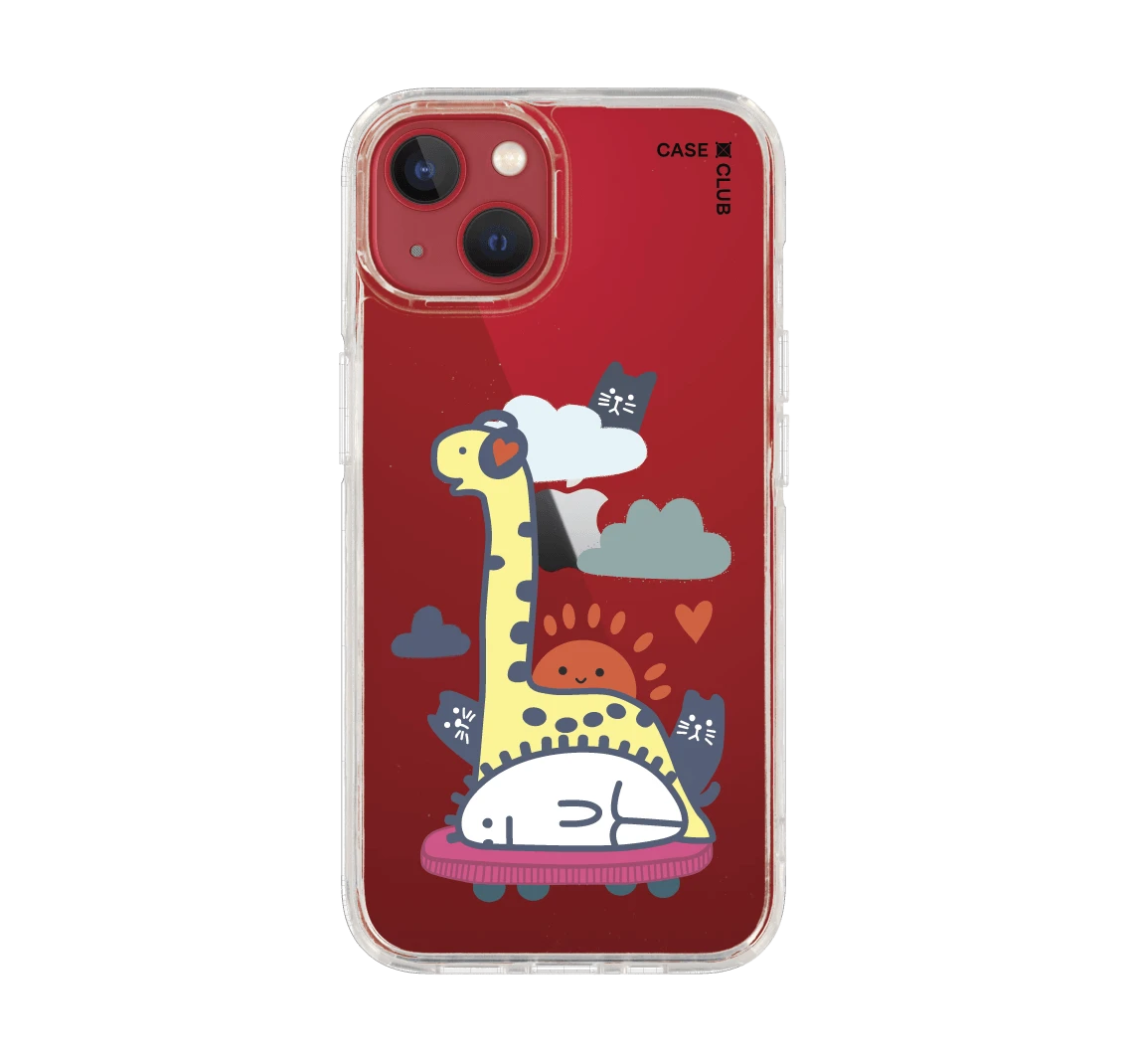 brachiosaurus on headphone